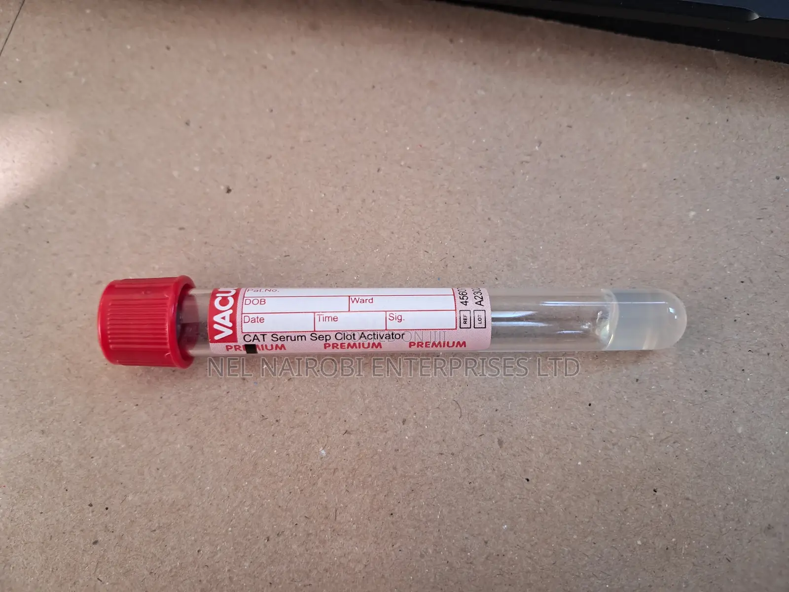 Cat Serum Sep. Clot Activator, Red Cap-Yellow Ring (50's)