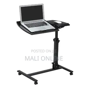 Adjustable Laptop Stand Rolling Desk Mobile Computer Table