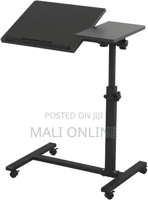 Adjustable Laptop Stand Rolling Desk Mobile Computer Table
