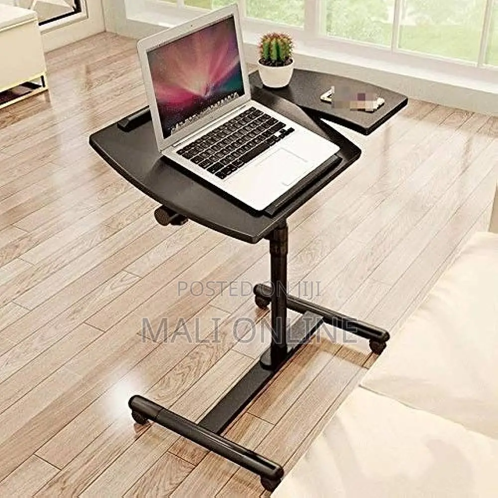 Adjustable Laptop Stand Rolling Desk Mobile Computer Table