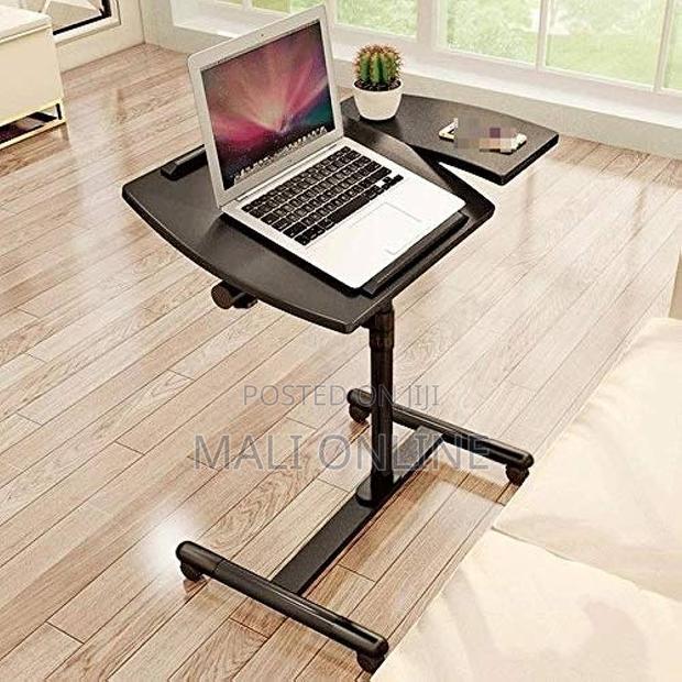 Adjustable Laptop Stand Rolling Desk Mobile Computer Table - thumbnail 7