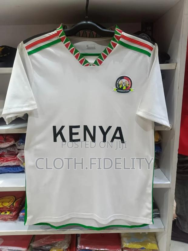 Kenya Football White Jersey.