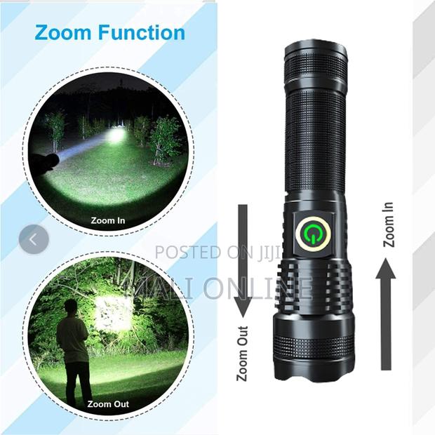 4000 Lumens Xhp70 Led Rechargeable Usb Zoomable Flashlight - thumbnail 3