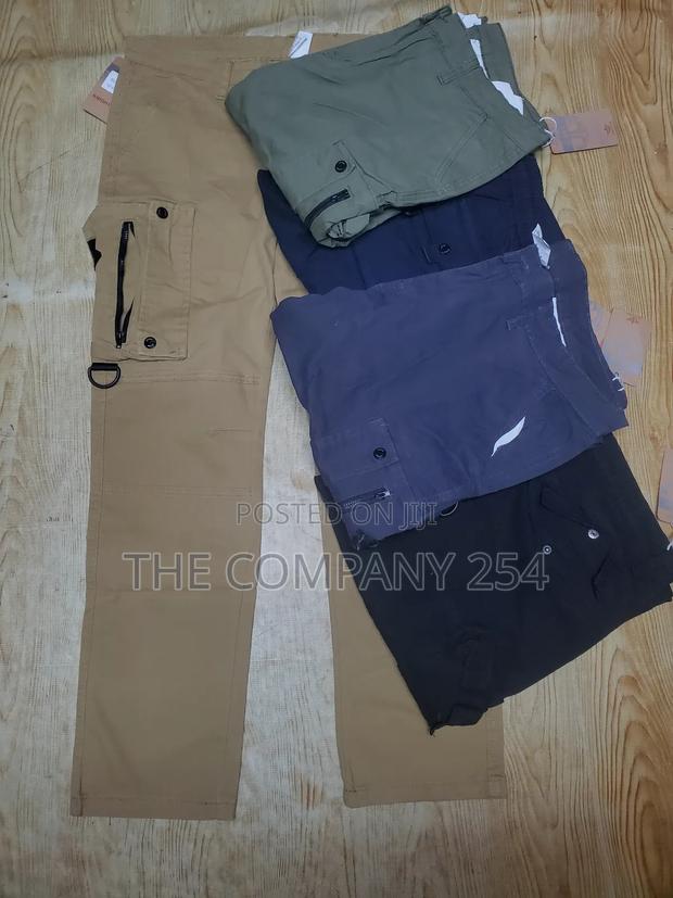 Quality Hard Khaki Made Side Pocket Cargo Pants Trouser - thumbnail 3