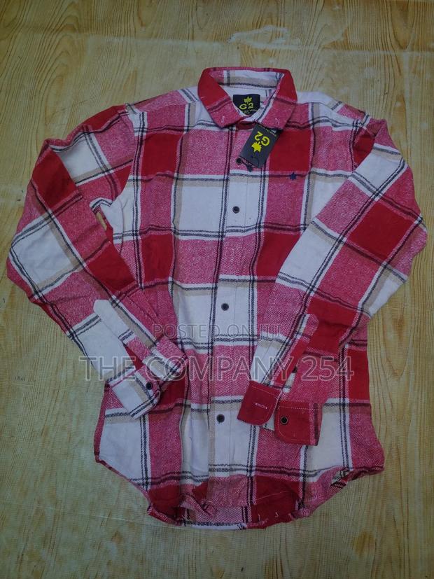 Quality Cotton Checked Long-Sleeved Flannel Unisex Shirts - thumbnail 7