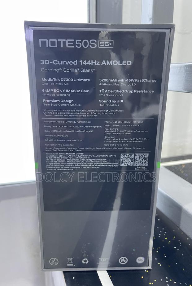 New Infinix Note 50s 256 GB Black - thumbnail 2
