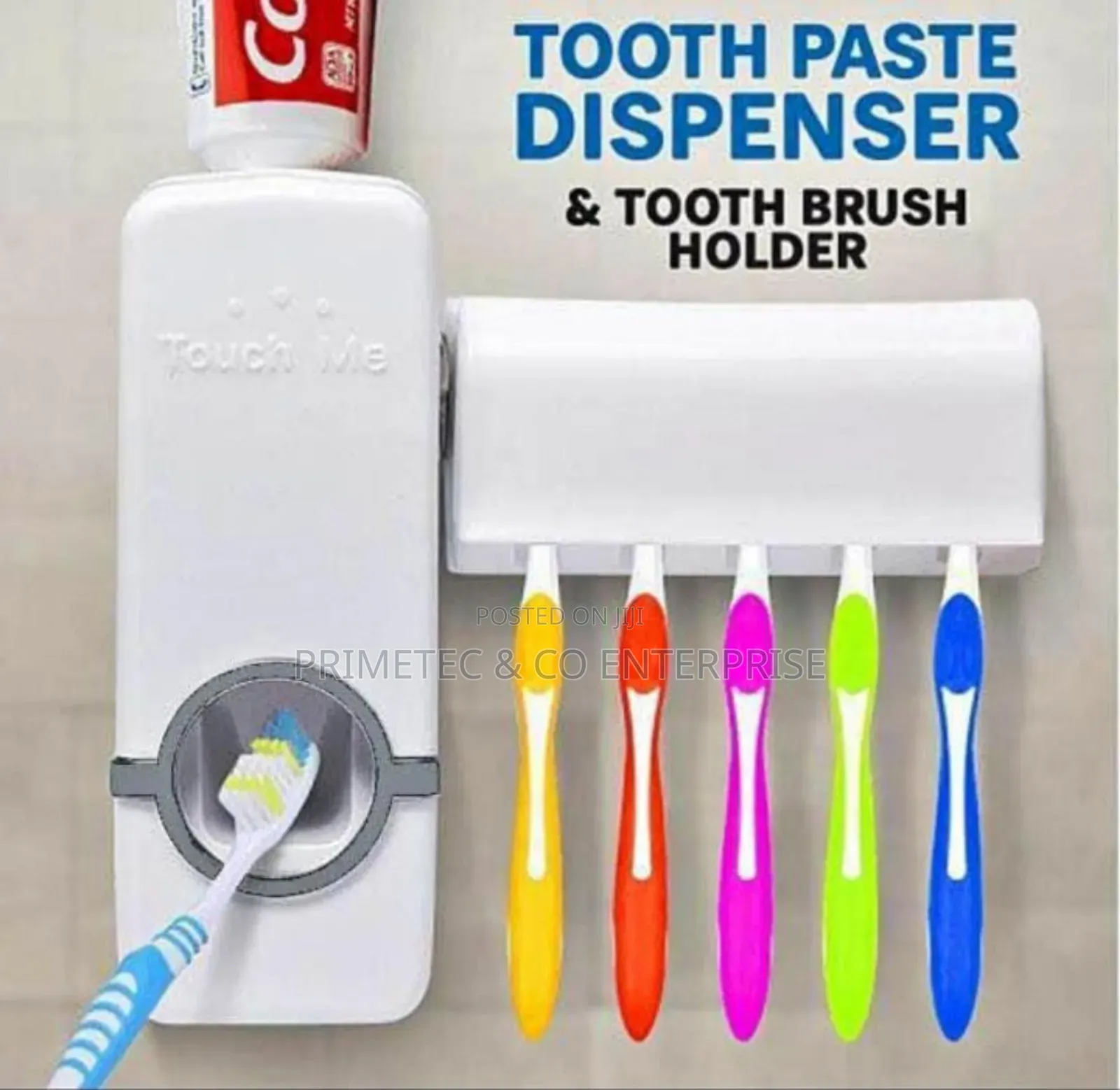 Toothpaste Dispenser Toothbrush Holder(5 Slots)