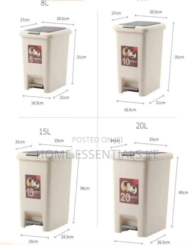 *Quality Pedal/ Push Dustbin*10l,15l,20l - thumbnail 2