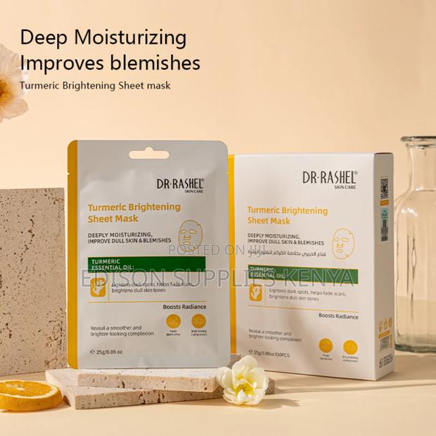 Dr. Rashel Tumeric Sheet Mask for Dark Spots and Uneven Tone - main view