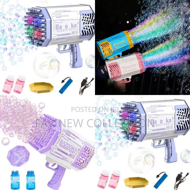 69 Hole Rechargeable Bubble Making Gun