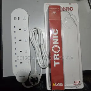 Tronic Extension Cables 4 Way Socket With Usb C + Usb Ports