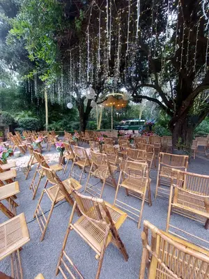 Bamboo Collapsible Chairs for Weddings More