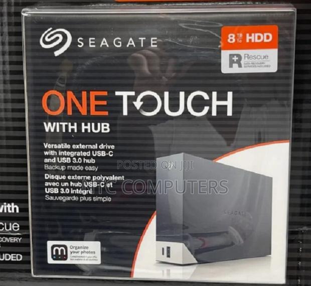 Seagate One Touch 8 Tb Hub Desktop External Hard Drive - main view
