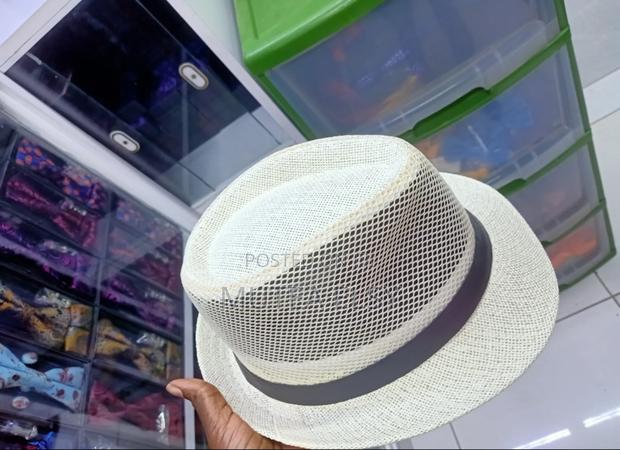 Off White Fancy Straw Hats - thumbnail 3