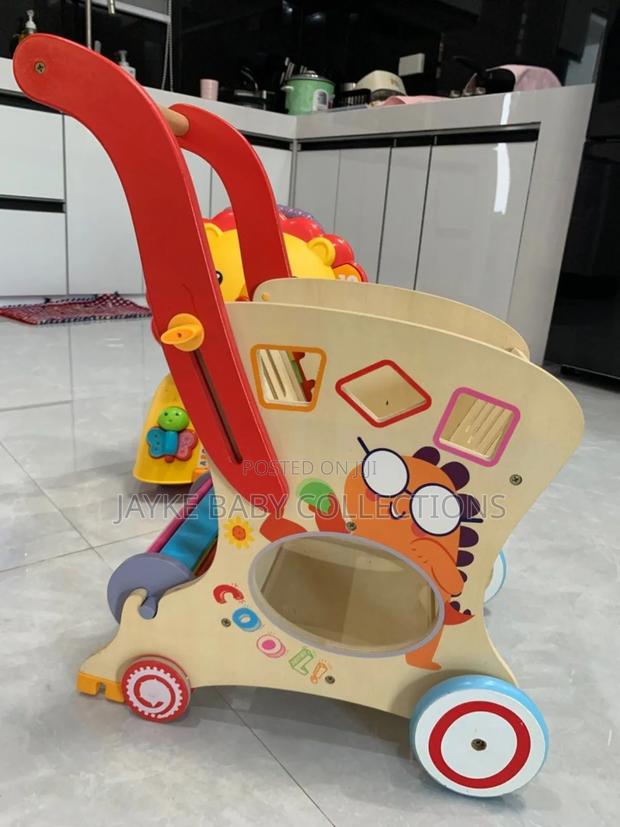 Multi-Functional Wooden Baby Walker – Learn to Walk - thumbnail 4