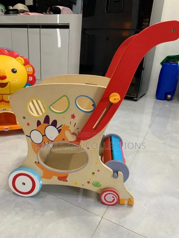 Multi-Functional Wooden Baby Walker – Learn to Walk - thumbnail 3