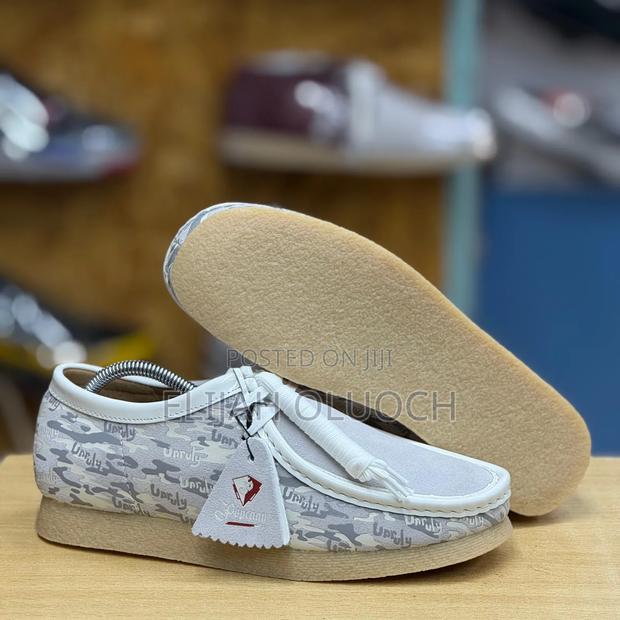 Grey Clarks Unruly Popcaan Shoes - main view