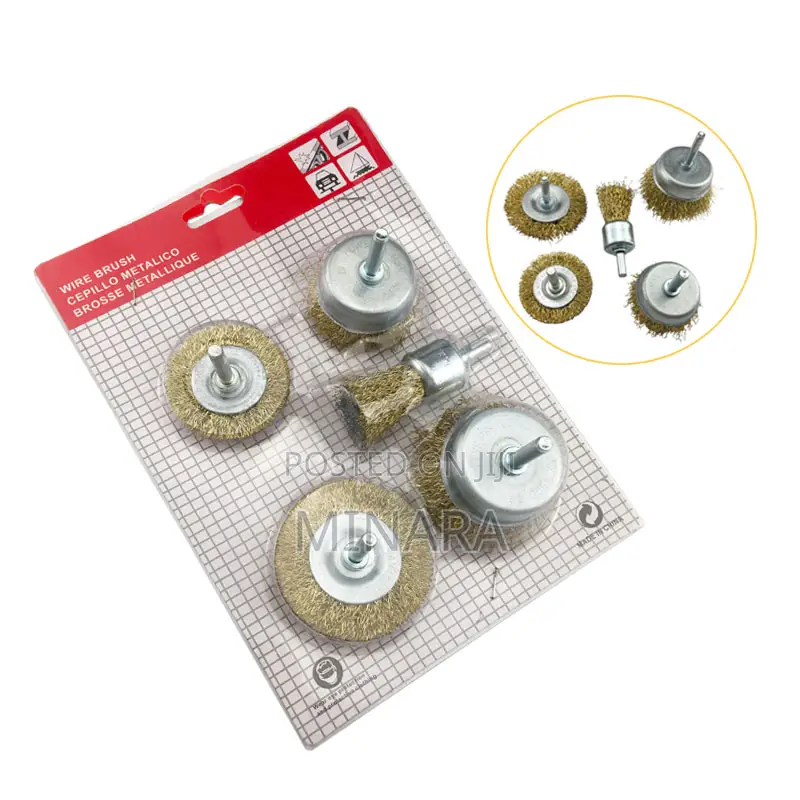 5 Pcs, Drill Wire Brush Set, Rust Cleaning Set