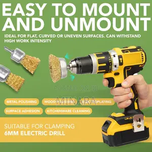 5 Pcs, Drill Wire Brush Set, Rust Cleaning Set