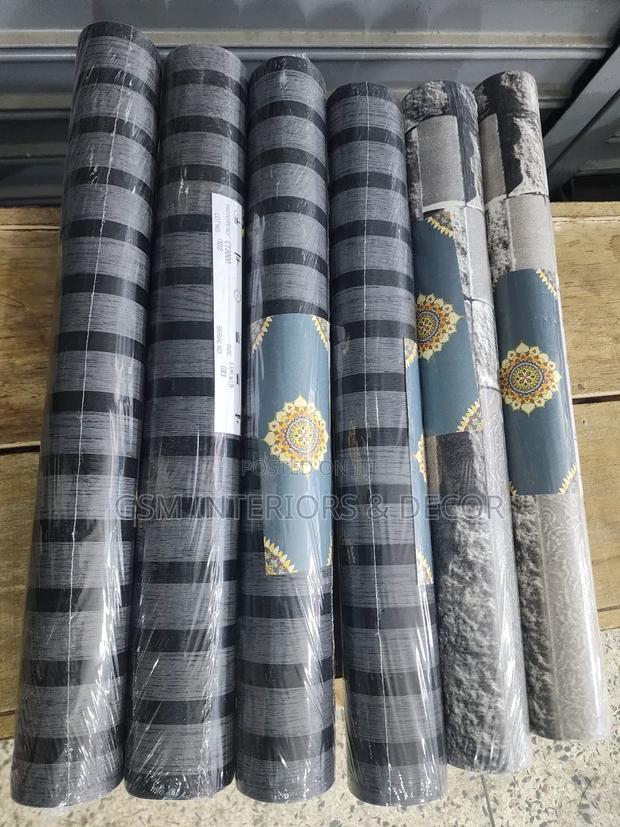 Dark Grey Fluted Panel Wallpapers and Marble Wallpaper