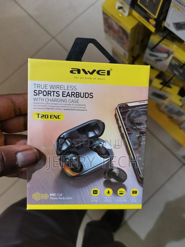 Awei T20 Touch Control Earbuds TWS Bluetooth 5.0 Hifi Sound - thumbnail 3