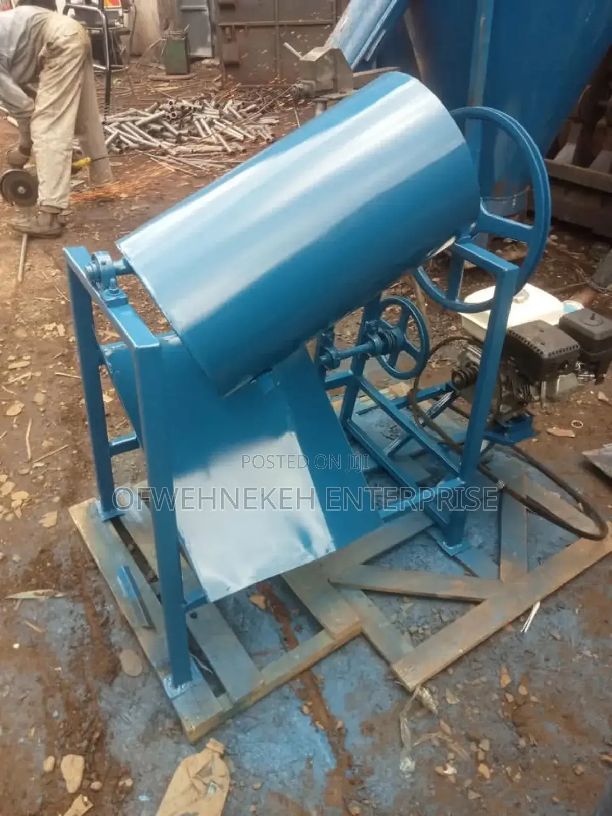 Home Made Drum Manual Feed Mixers