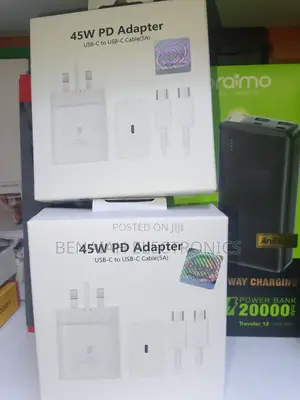 Original Samsung Fast Charger 45 Watts, One Meter Cable (5a)