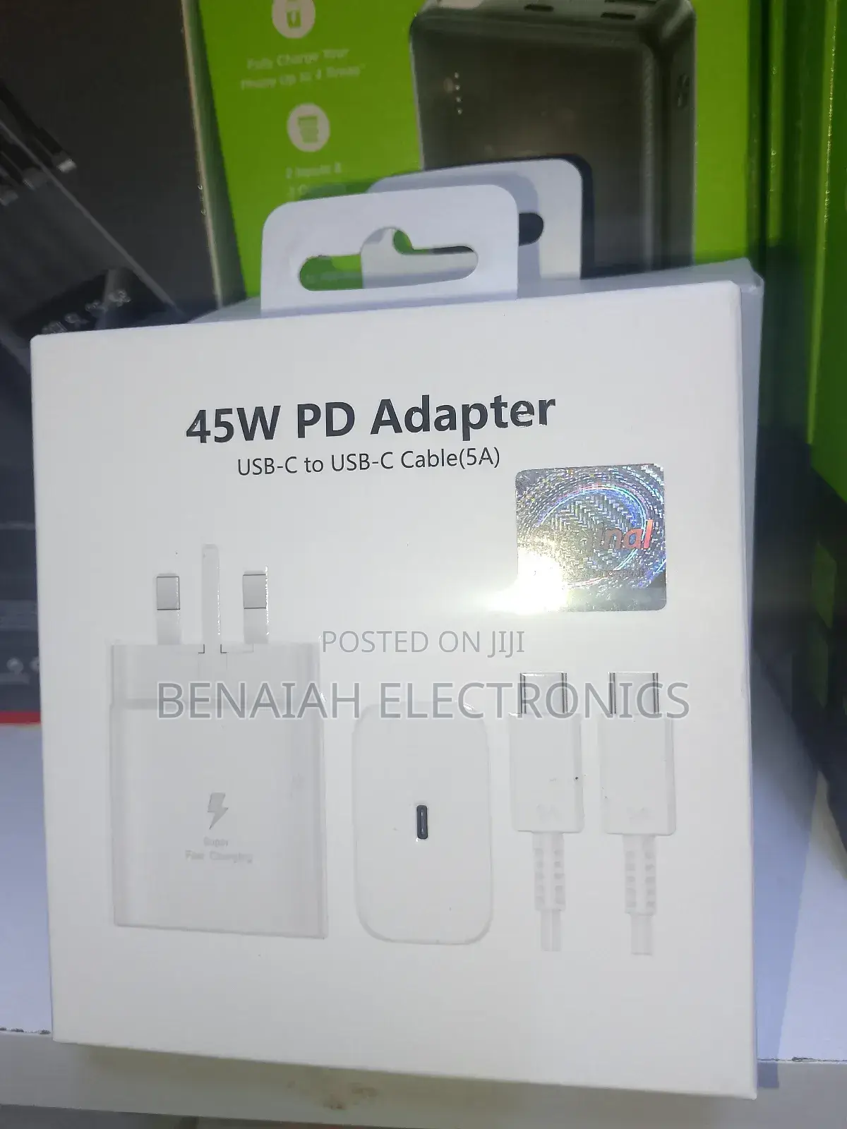 Samsung Reliable Charger, Super Fast Adapter 1mtr (5a) Cable