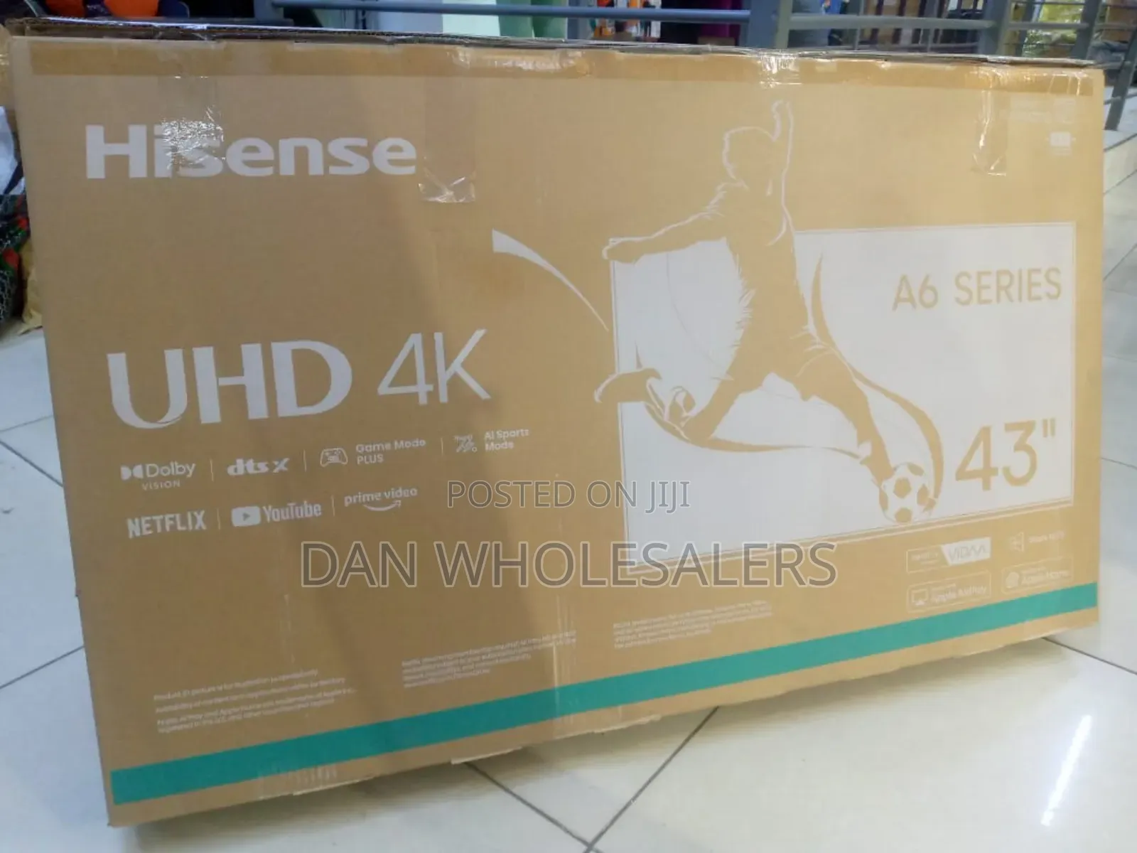 Hisense A6 43” Led Panel – 3840x2160 Resolution, Vidaa Os