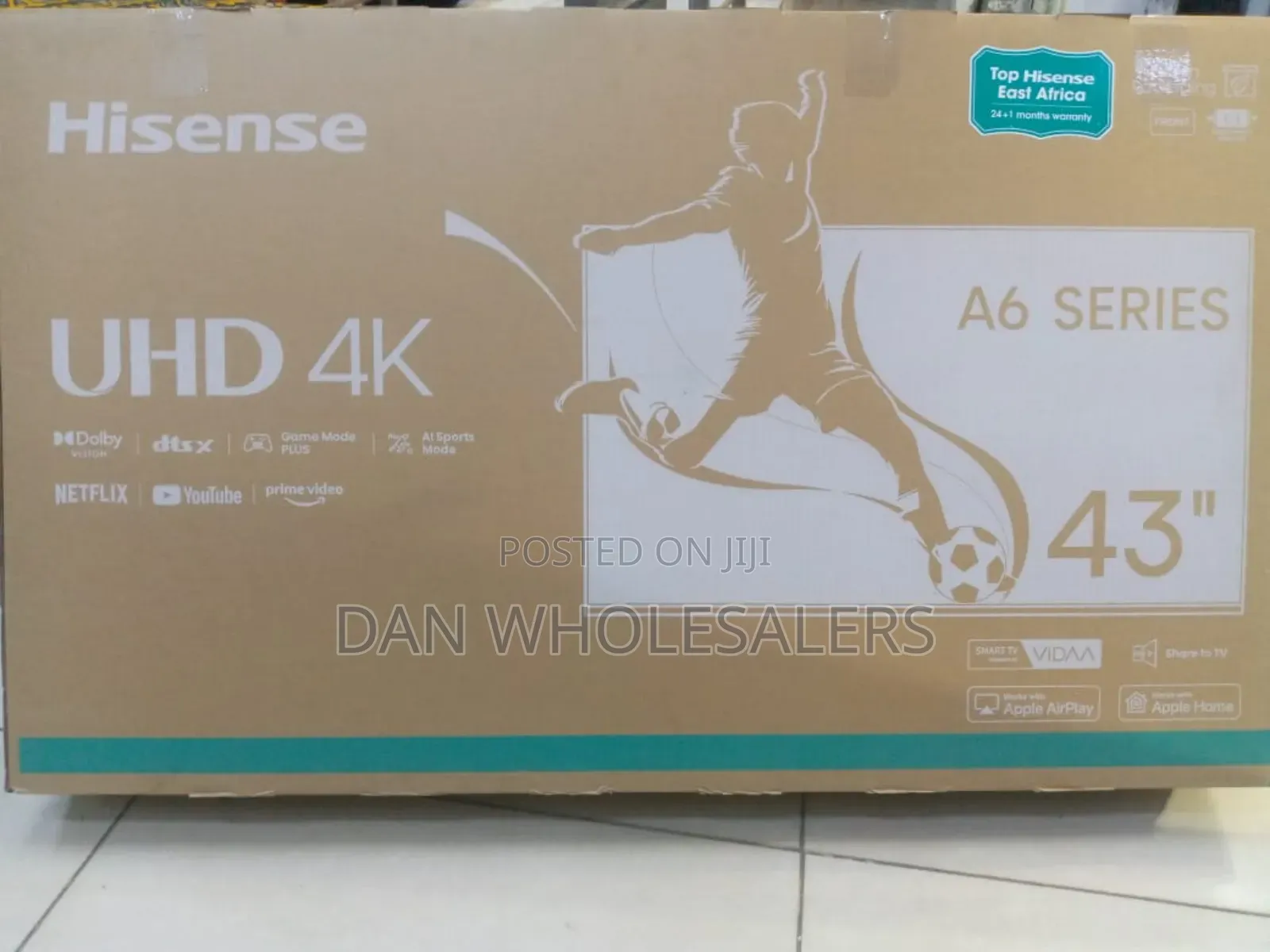 Ultra Hd Hisense Smart Tv 43” – Hdmi, Usb, Wi-Fi Enabled