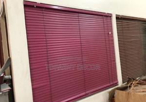 Maroon and Brown Office Window Vertical Blinds - main view