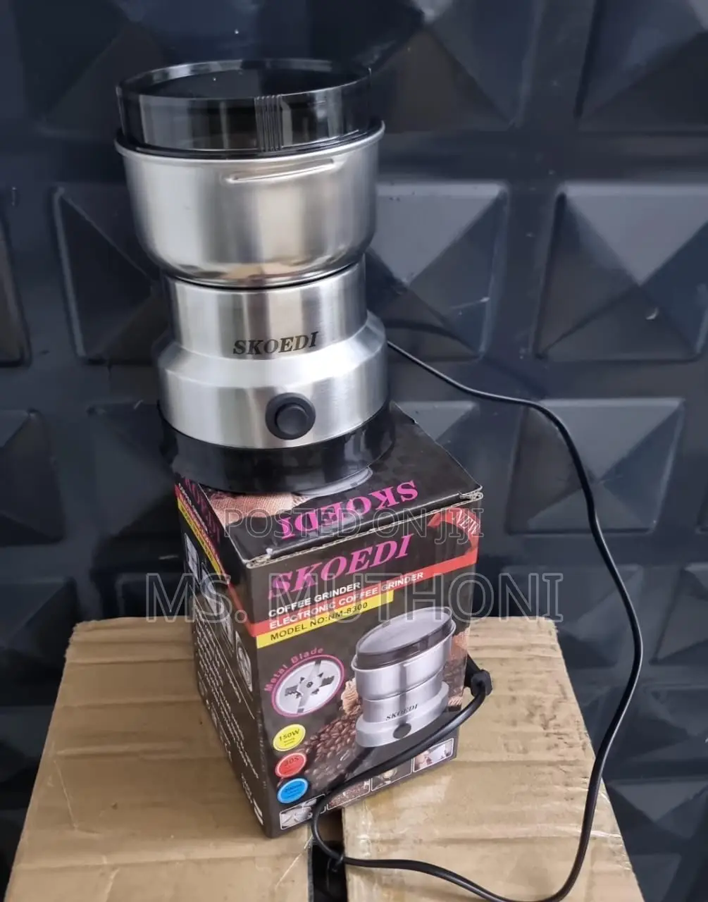 New Improved 8 Blade Mini Electric Cereal Fine Grinder