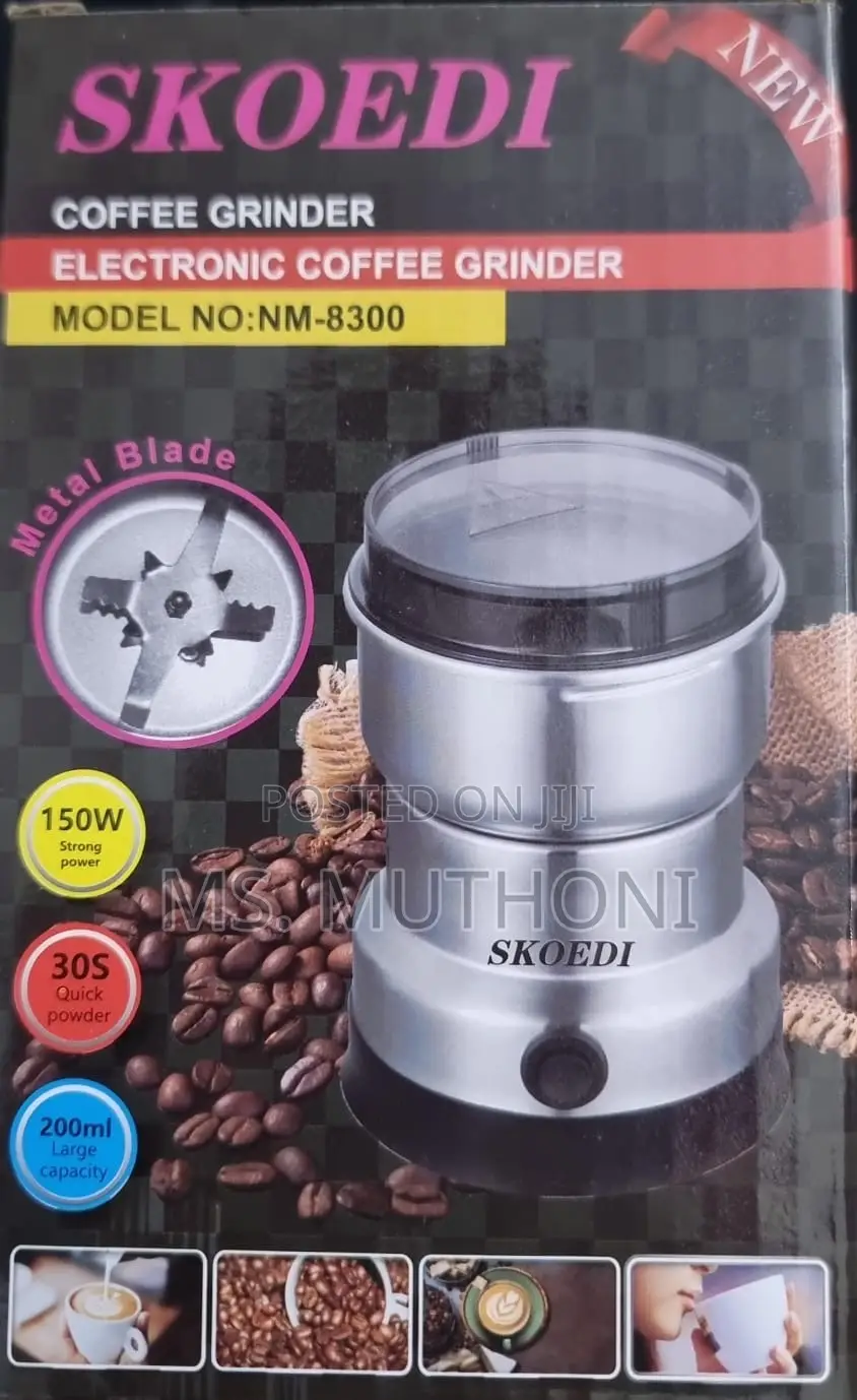 New Improved 8 Blade Mini Electric Cereal Fine Grinder