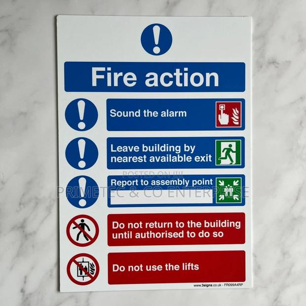 Fire Action Signage