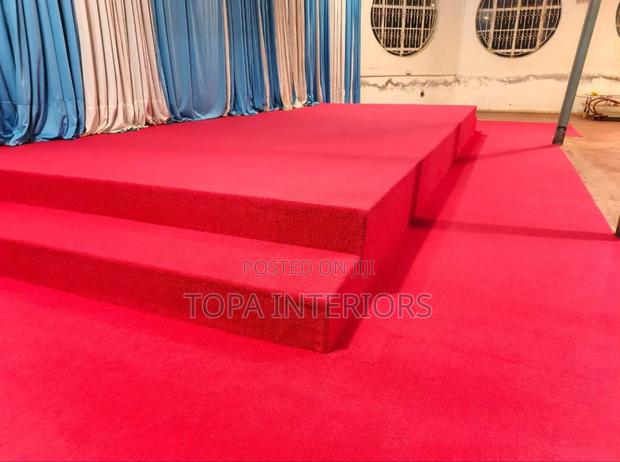 Easy to Clean Church Altar Red Carpets Supply and Fitting