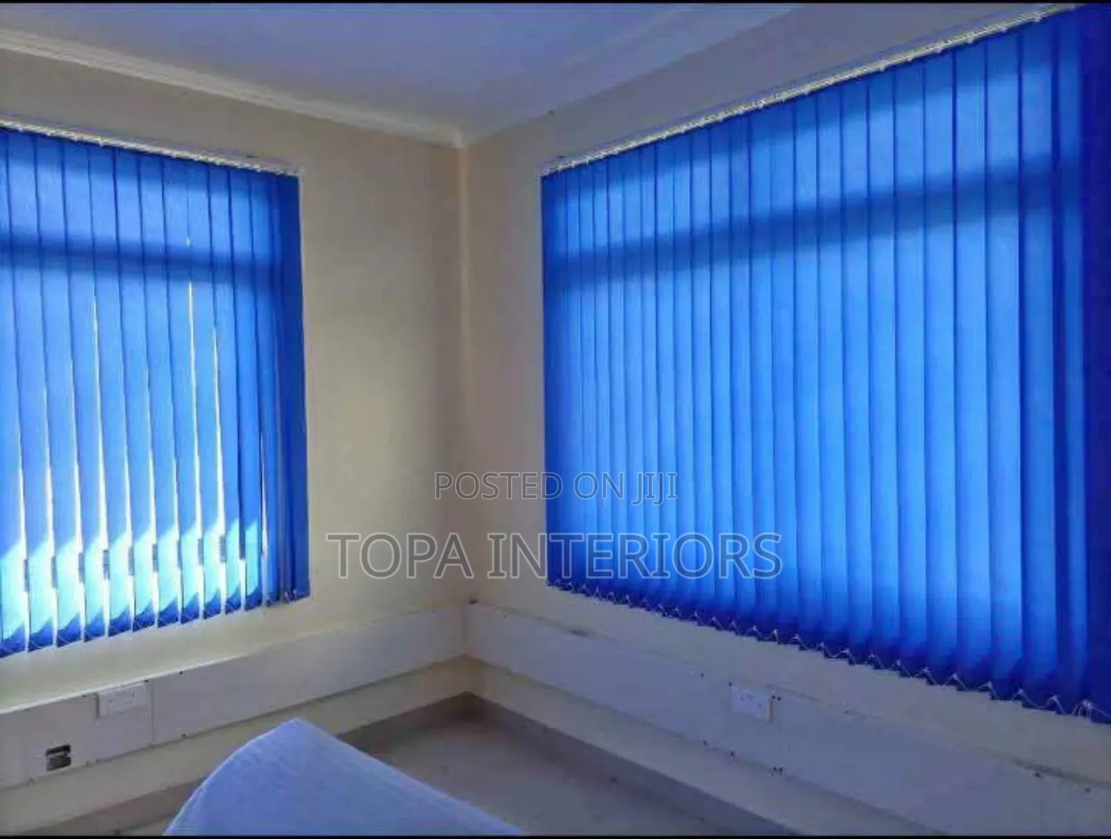 Made to Measure Louvred Vertical Office Curtains
