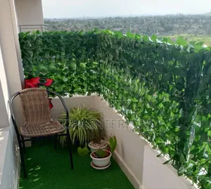 Diy Green Leaf Artificial Balcony Privacy Fence Balcony Cover