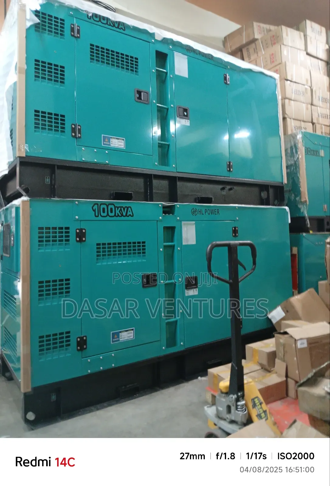 Generator 100kva Hl Power - New
