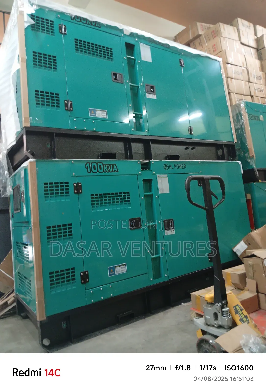 Generator 100kva Hl Power - New