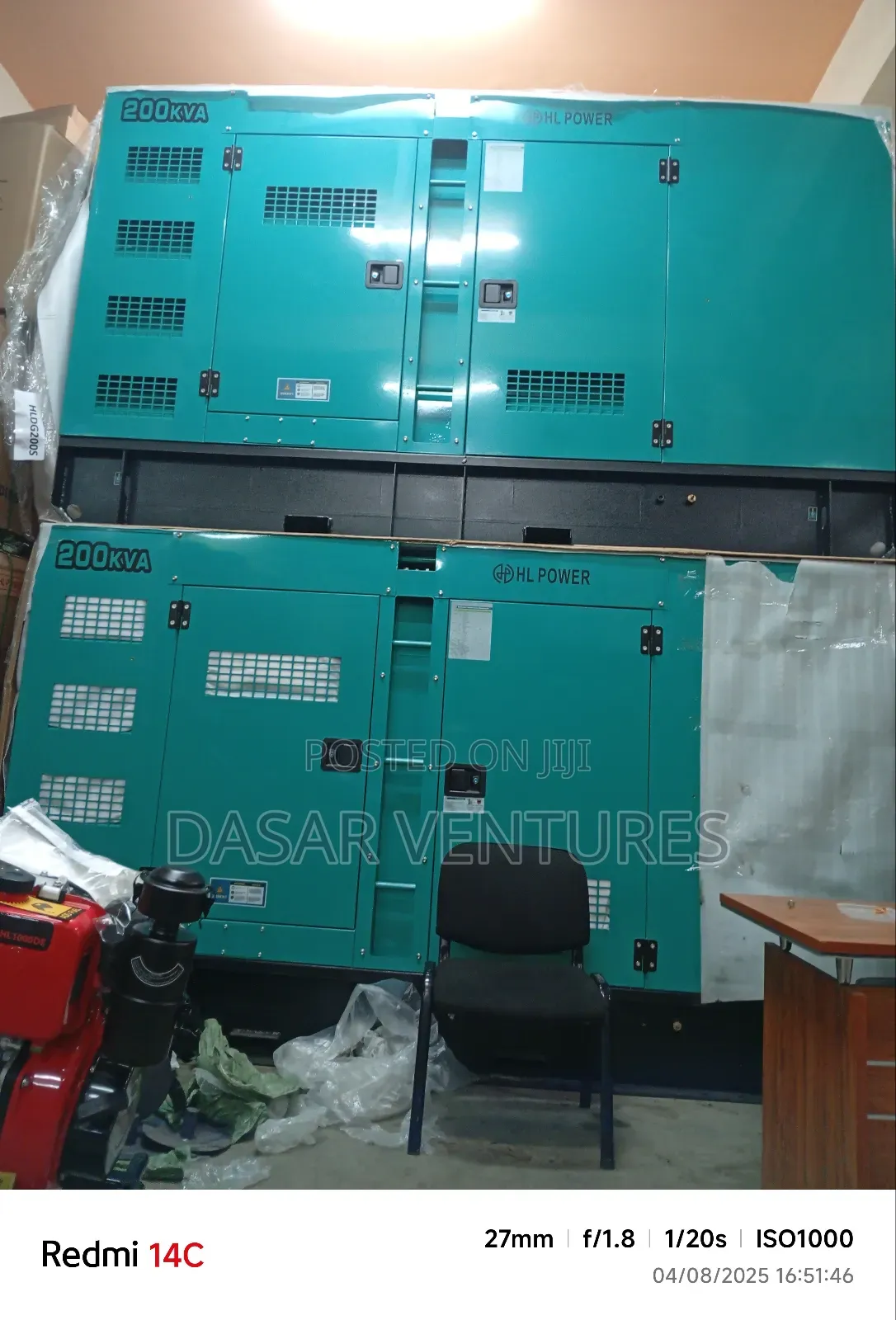 Cummins Generator 200kva - New