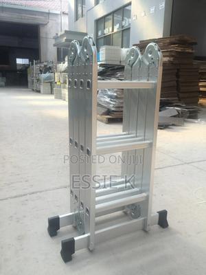 Portable Multipurpose Ladder Aluminium - thumbnail 2