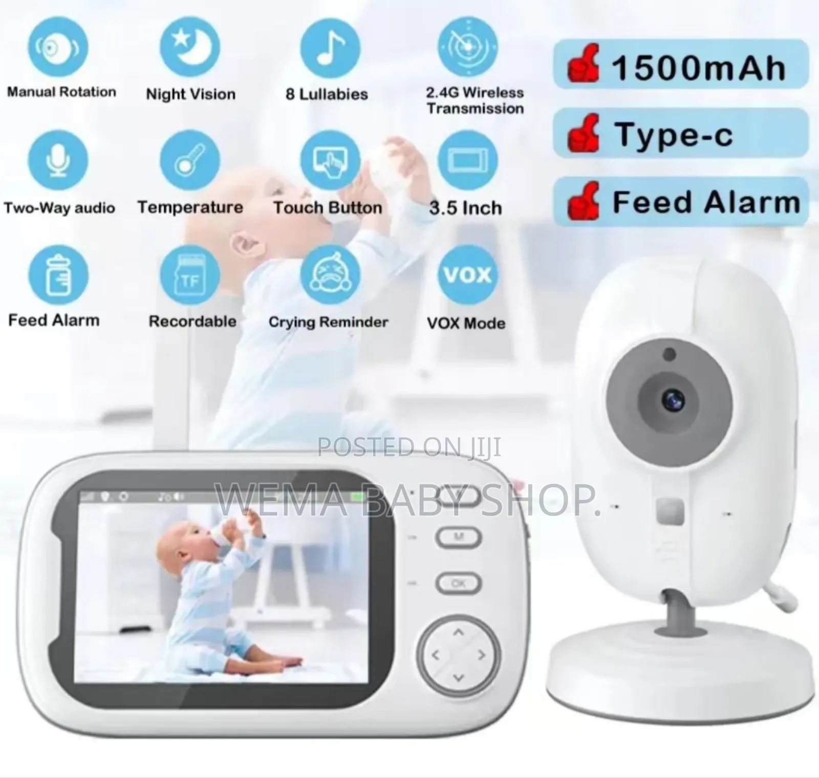 2 Way Baby Video Monitor