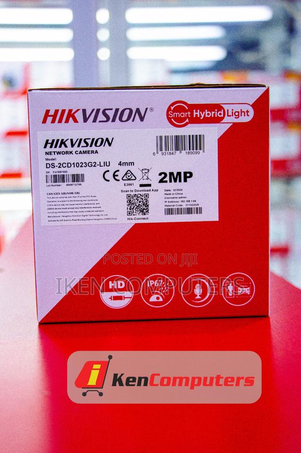 Hikvision 2mp Ip Smarthybrid Bullet(Ds-2cd1023g2-Liu)