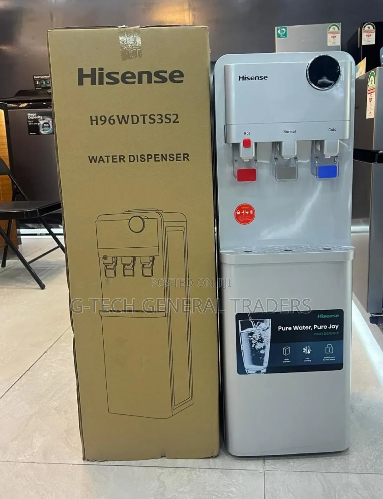 Hisense 3tap Hot,Cold and Normal Dispenser With Compressor