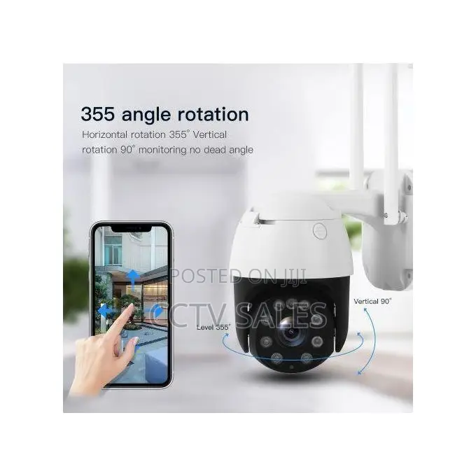 Wi-Fi 360 Solar Powered Camera With Night Vision and Audio