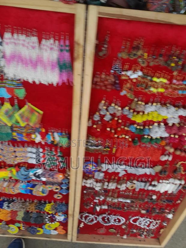African Beaded Earrings - thumbnail 2