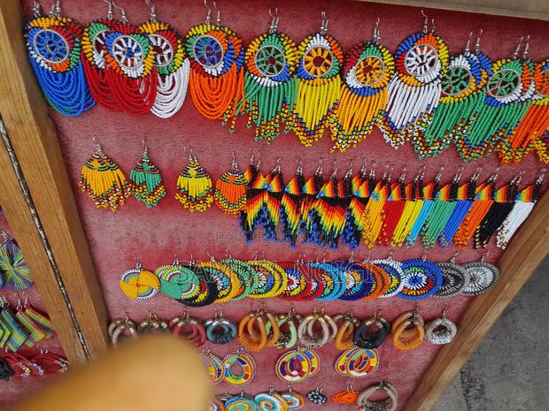 African Beaded Earrings - thumbnail 7