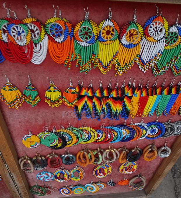 African Beaded Earrings - thumbnail 8
