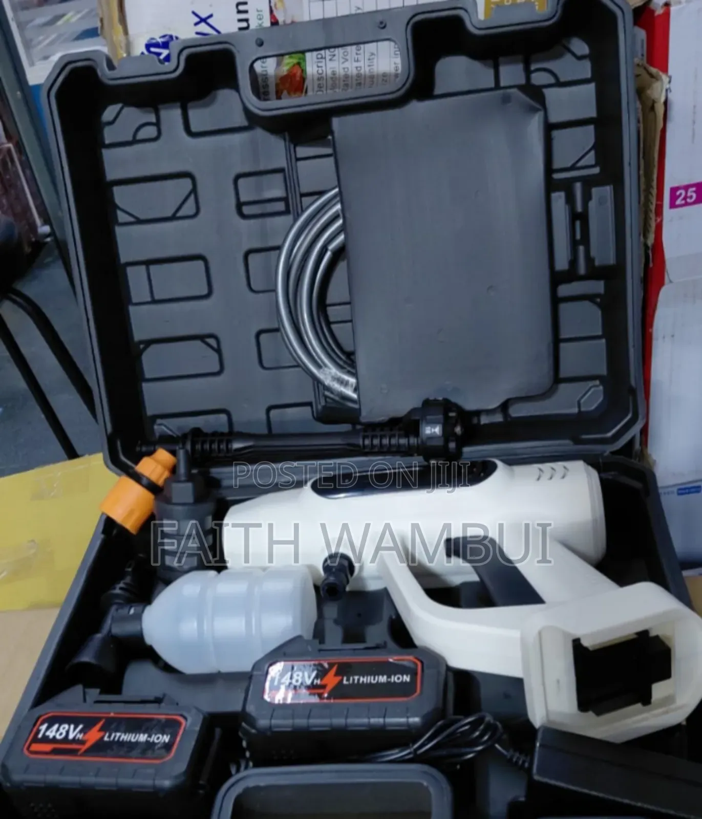 Heavy Duty Car Wash Gun Machine 148v Lithium Batteries