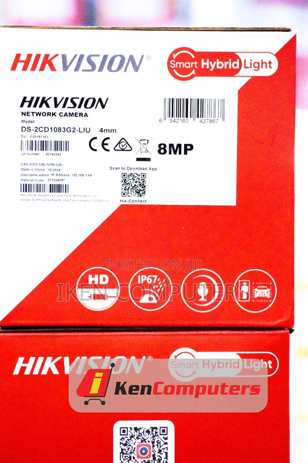 Hikvision 8mp Ip Smarthybrid Camera Bullet(Ds-2cd1083g2-Liu) - thumbnail 2